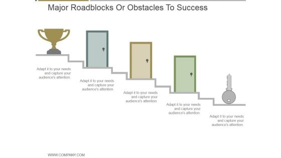 Major Roadblocks Or Obstacles To Success Ppt PowerPoint Presentation Themes