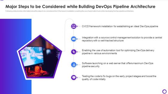Major Steps To Be Considered While Building Devops Pipeline Architecture Sample PDF Major Steps To Be Considered While Building Devops Pipeline Architecture Sample PDF