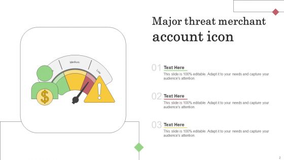 Major Threat Icon Ppt PowerPoint Presentation Complete Deck With Slides