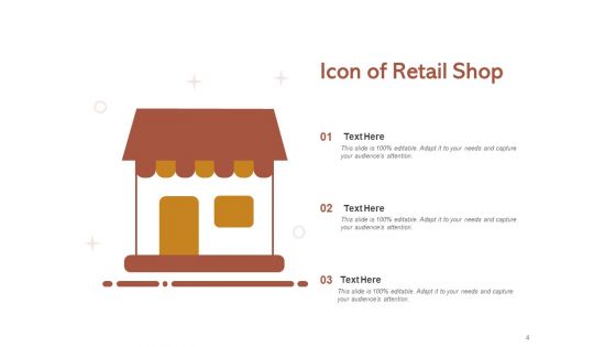 Maket Shopping Icon Retail Shop Price Tag Cash Counter Icon Ppt PowerPoint Presentation Complete Deck