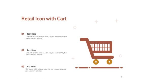 Maket Shopping Icon Retail Shop Price Tag Cash Counter Icon Ppt PowerPoint Presentation Complete Deck