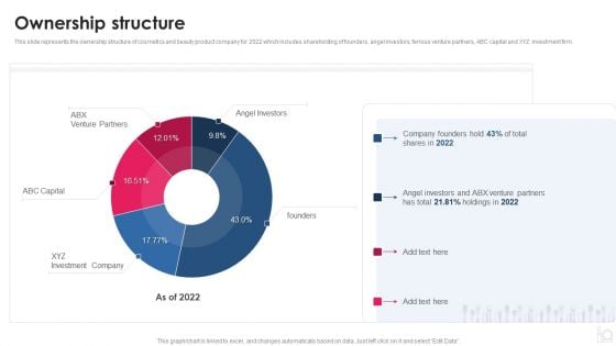 Makeup And Beauty Care Products Company Profile Ownership Structure Demonstration PDF