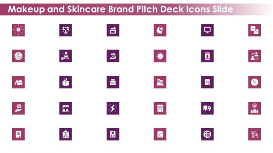 Makeup And Skincare Brand Pitch Deck Icons Slide Ppt PowerPoint Presentation File Smartart PDF