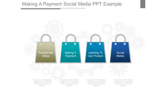Making A Payment Social Media Ppt Example