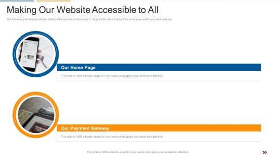 Making Our Website Accessible To All Ecommerce Startup Capital Raising Elevator Template Pdf Making Our Website Accessible To All Ecommerce Startup Capital Raising Elevator Template Pdf