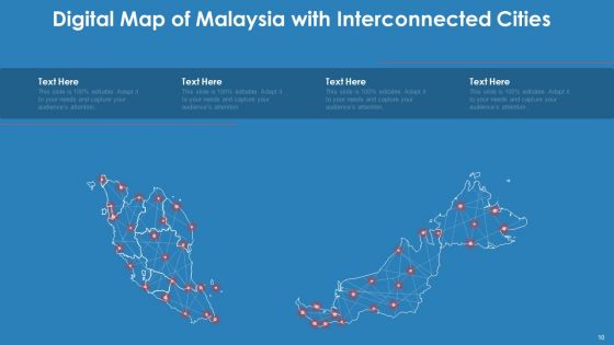 Malaysia Map Digital Interconnected Ppt PowerPoint Presentation Complete Deck With Slides