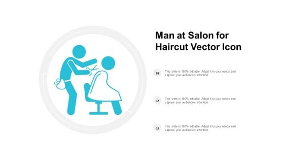 Man At Salon For Haircut Vector Icon Ppt PowerPoint Presentation Show Background Designs