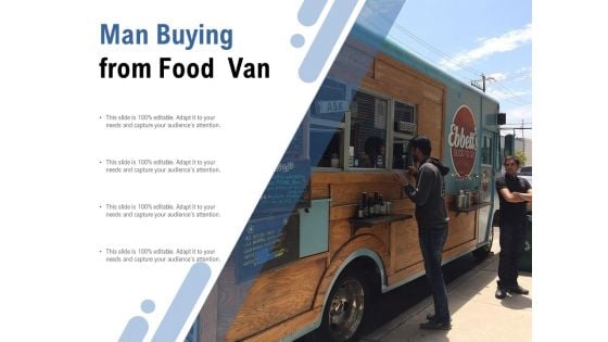 Man Buying From Food Van Ppt PowerPoint Presentation File Smartart