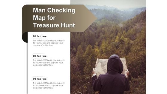 Man Checking Map For Treasure Hunt Ppt PowerPoint Presentation Styles Influencers PDF