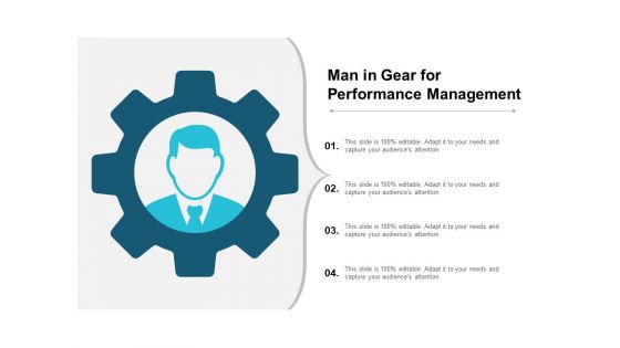 Man In Gear For Performance Management Ppt PowerPoint Presentation Summary Influencers