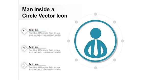 Man Inside A Circle Vector Icon Ppt PowerPoint Presentation Diagram Lists PDF