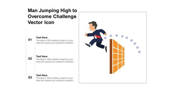 Man Jumping High To Overcome Challenge Vector Icon Ppt PowerPoint Presentation File Picture PDF