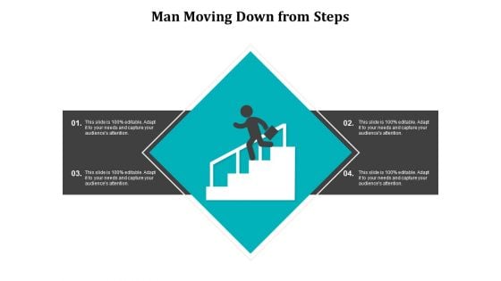 Man Moving Down From Steps Ppt PowerPoint Presentation Slides Tips