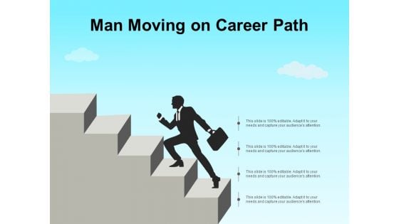 Man Moving On Career Path Ppt PowerPoint Presentation Gallery Background Designs
