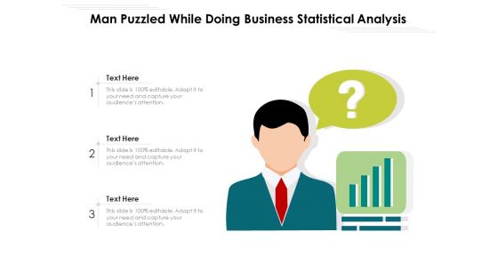 Man Puzzled While Doing Business Statistical Analysis Ppt PowerPoint Presentation File Slides PDF