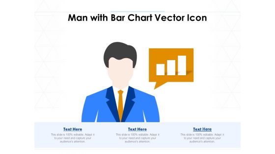 Man With Bar Chart Vector Icon Ppt PowerPoint Presentation Inspiration Graphics PDF