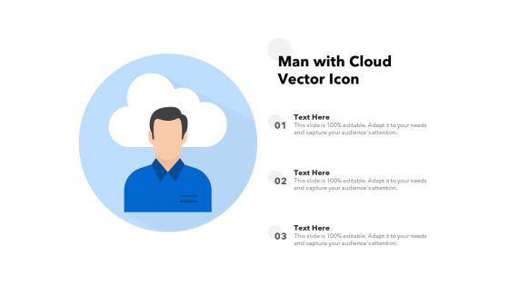 Man With Cloud Vector Icon Ppt PowerPoint Presentation File Inspiration PDF