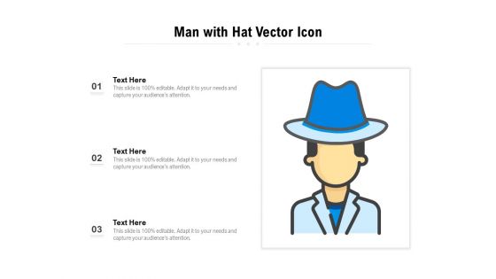 Man With Hat Vector Icon Ppt PowerPoint Presentation File Example Topics PDF