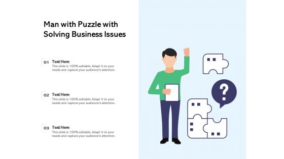 Man With Puzzle With Solving Business Issues Ppt PowerPoint Presentation Infographics Background Images PDF Man With Puzzle With Solving Business Issues Ppt PowerPoint Presentation Infographics Background Images PDF