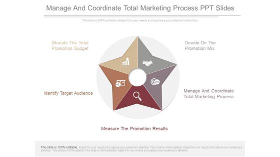 Manage And Coordinate Total Marketing Process Ppt Slides