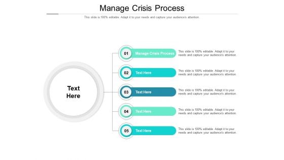 Manage Crisis Process Ppt PowerPoint Presentation Pictures Objects Cpb Pdf