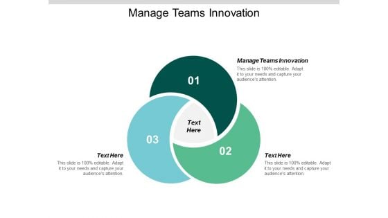 Manage Teams Innovation Ppt PowerPoint Presentation Pictures Example Topics Cpb