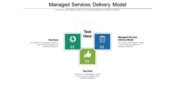 Managed Services Delivery Model Ppt PowerPoint Presentation Inspiration Master Slide Cpb Pdf