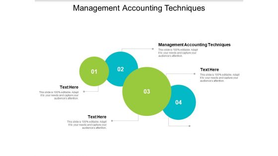Management Accounting Techniques Ppt PowerPoint Presentation Inspiration Slide Portrait Cpb