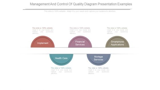 Management And Control Of Quality Diagram Presentation Examples