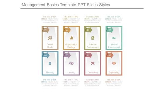 Management Basics Template Ppt Slides Styles