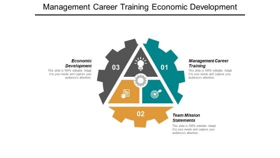Management Career Training Economic Development Team Mission Statements Ppt PowerPoint Presentation Outline