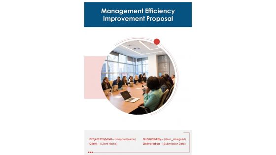 Management Efficiency Improvement Proposal Example Document Report Doc Pdf Ppt