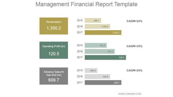 Management Financial Report Ppt PowerPoint Presentation Diagrams