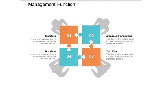 Management Function Ppt Powerpoint Presentation Outline Structure Cpb