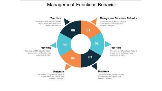 Management Functions Behaviour Ppt Powerpoint Presentation Portfolio Topics Cpb