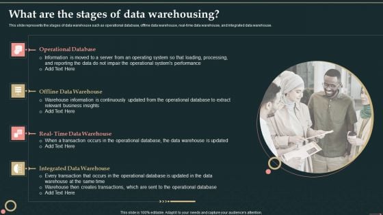 Management Information System What Are The Stages Of Data Warehousing Formats PDF