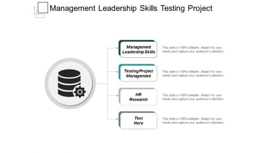 Management Leadership Skills Testing Project Management Hr Research Ppt PowerPoint Presentation Pictures Portrait