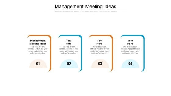 Management Meeting Ideas Ppt PowerPoint Presentation Pictures Templates Cpb