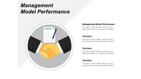 Management Model Performance Ppt PowerPoint Presentation Layouts Brochure Cpb