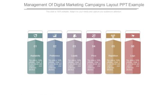 Management Of Digital Marketing Campaigns Layout Ppt Example