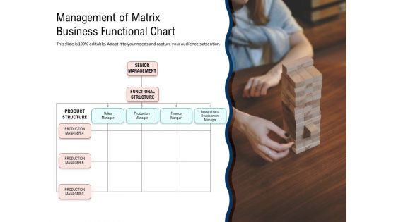 Management Of Matrix Business Functional Chart Ppt PowerPoint Presentation Show Visual Aids PDF