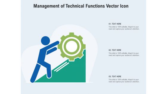 Management Of Technical Functions Vector Icon Ppt PowerPoint Presentation File Graphics PDF