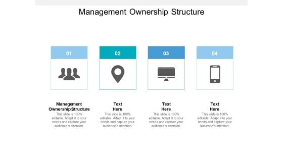 Management Ownership Structure Ppt PowerPoint Presentation Professional Template Cpb