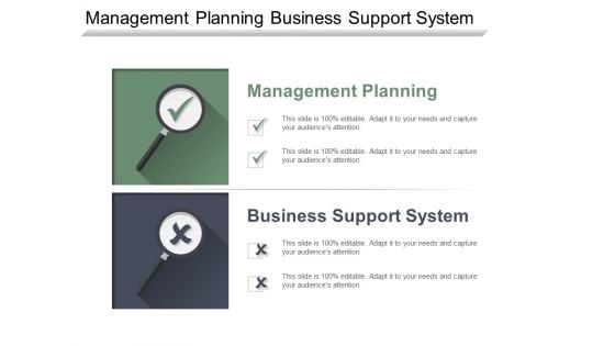 Management Planning Business Support System Customer Experience Model Ppt PowerPoint Presentation Clipart