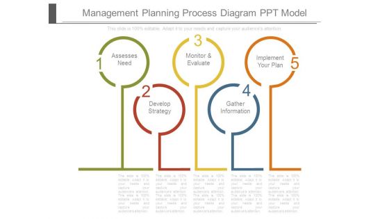 Management Planning Process Diagram Ppt Model