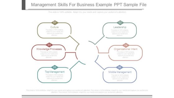 Management Skills For Business Example Ppt Sample File