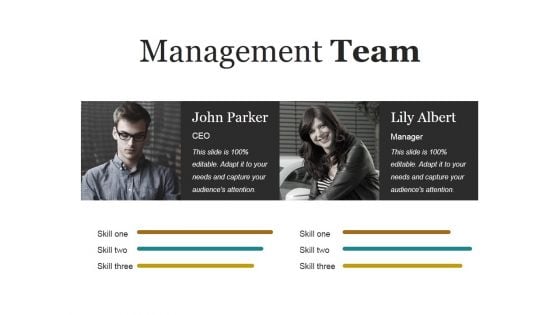 Management Team Ppt PowerPoint Presentation Infographics Summary