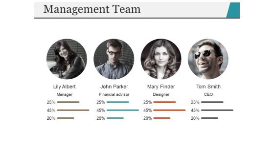 Management Team Template 1 Ppt PowerPoint Presentation Portfolio Elements