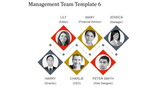 Management Team Template 6 Ppt PowerPoint Presentation Example 2015