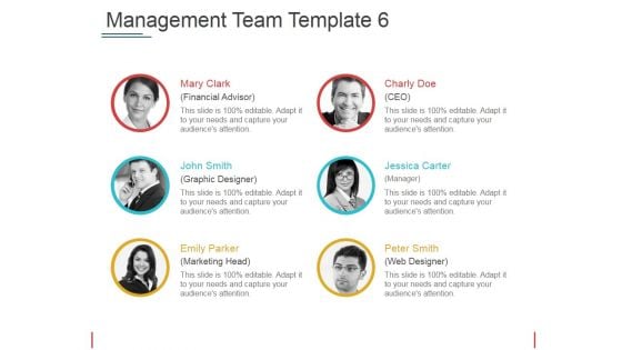 Management Team Template 6 Ppt PowerPoint Presentation Show Aids Management Team Template 6 Ppt PowerPoint Presentation Show Aids